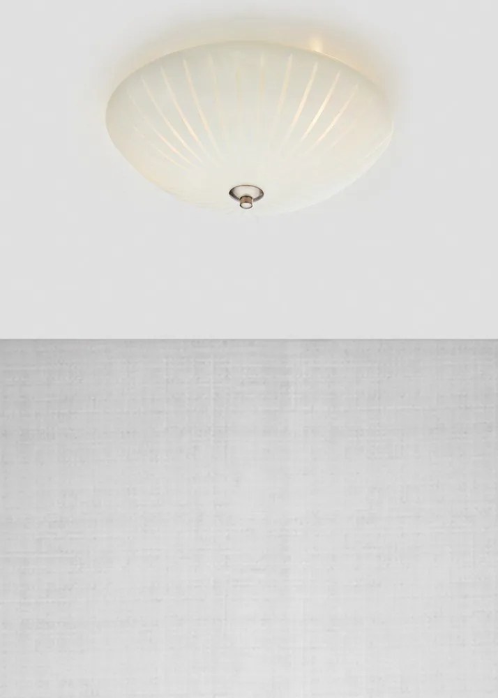 Plafoniera bianca con paralume in vetro ø 35 cm Cut – Markslöjd