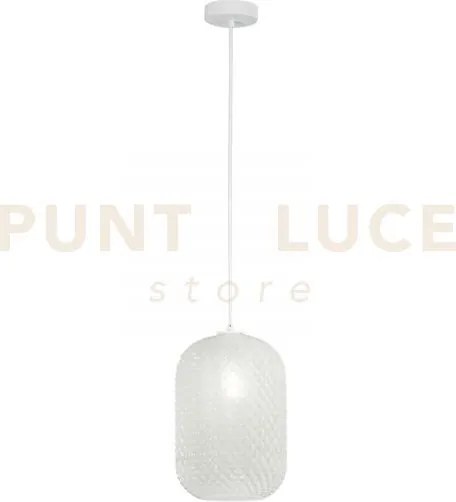 Lampadario a sospensione ashford ovale bianca 1 luce attacco e27 20...