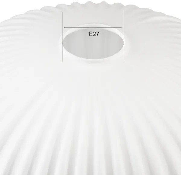 Vetro di ricambio per lampadario HARMA E27 14x25 cm bianco