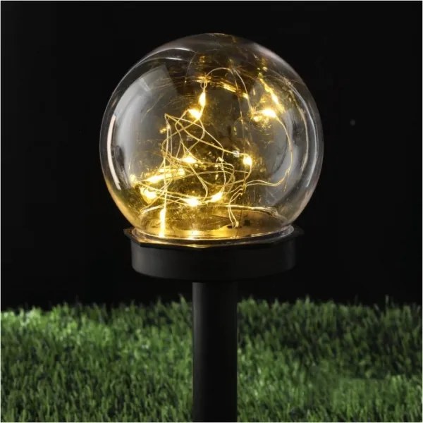 Lampada solare LED con sensore GLEAM LED/1,2V 3000K IP44 40 mAh trasparente/nera