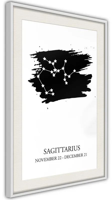 Poster  Zodiac: Sagittarius I  Cornice Quadri Cornice d'oro con passe-partout, Larghezza x Altezza Home decor 40x60