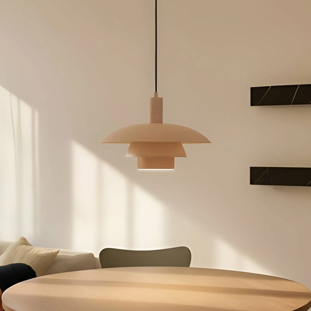 Lampada a sospensione Elorri Lindby, dimmerabile, Crema / Ambra, Soggiorno / Sala da pranzo, Metallo, Moderno, Lampada a sospensione