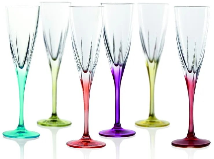 Set di 6 bicchieri da champagne Gemma - RCR Cristalleria Italiana