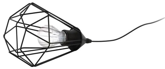 Eglo 54889 - LED Luce da tavolo con presa 1xE27/4W/230V 3000K nero