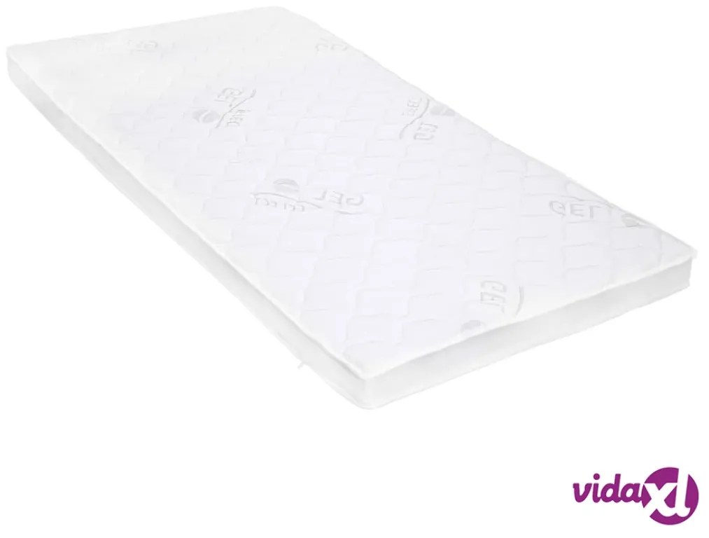 vidaXL Coprimaterasso 100x200 cm Schiuma di Gel 7 cm