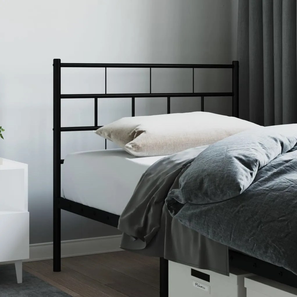 Testiera İn Metallo Nero 75 Cm /