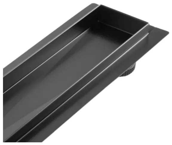 REA-G7803 - Canalina di scarico NEOX PRO 80 cm in acciaio inox/nero