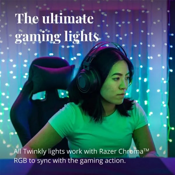 Twinkly TWW210SPP-TEU - LED RGB Tenda natalizia per esterni 210xLED 6,1m IP44 Wi-Fi