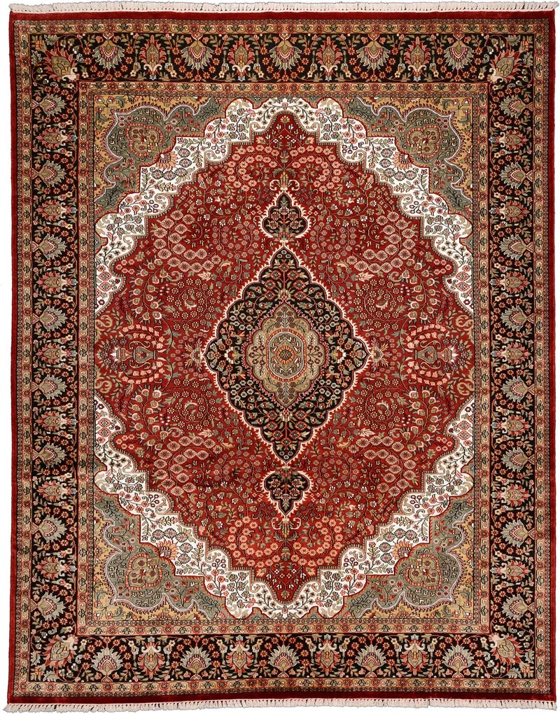 Agra Tappeto orientale 310 x 250 Rosa (Indian) Annodato A Mano