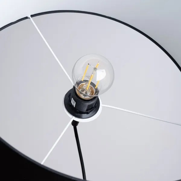 Sollux SL.1406 - Lampadario a sospensione con filo NOVA 1xE27/15W/230V diametro 40 cm nero