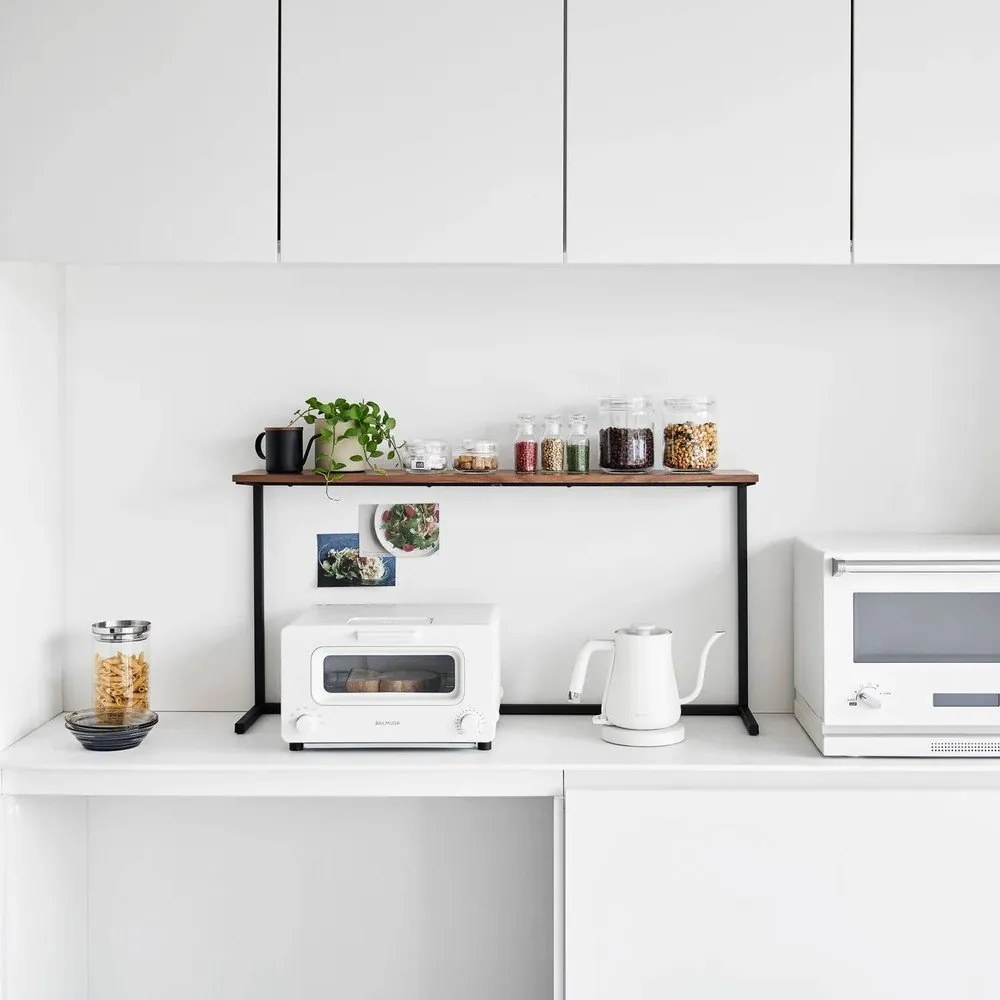 Ripiano aggiuntivo bianco/di colore naturale in legno 28,5x8,5 cm Tower – YAMAZAKI