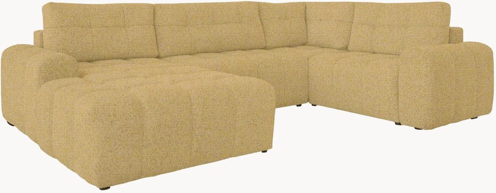 Divano angolare panoramico con letto estraibile e contenitore Lulu 8 posti