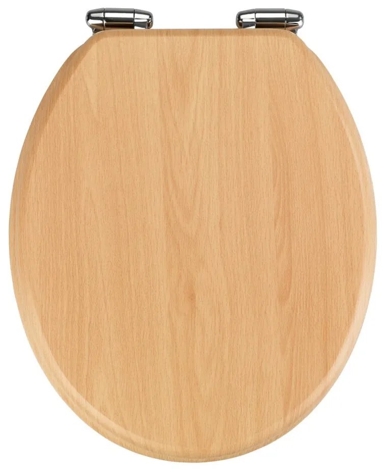 Sedile per WC con chiusura facilitata Beech Nature, 43 x 37 cm - Wenko