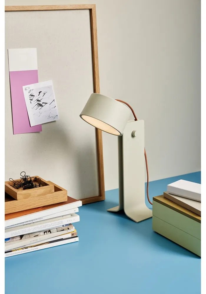 Lampada da tavolo beige (altezza 32 cm) Crea - Hübsch