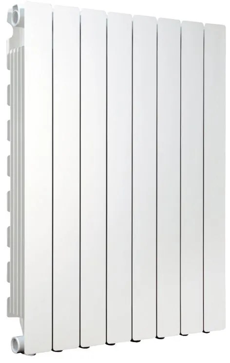 Radiatore acqua calda PRODIGE MODERN in alluminio, 8 elementi, interasse 800 mm, bianco