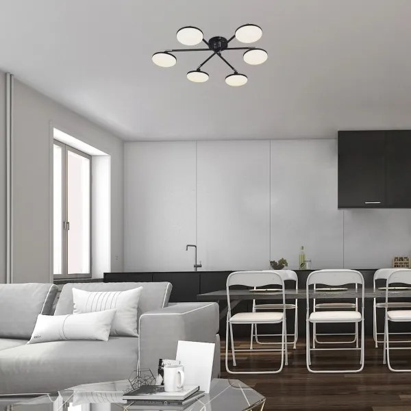 Rabalux 71063 - Lampadario a plafone LED MADI LED/24W/230V 3000K nero