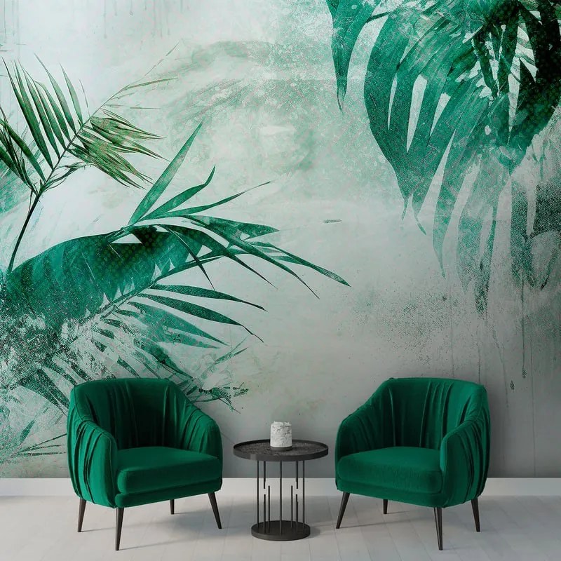 Fotomurale Frosty, verde 500X300 cm