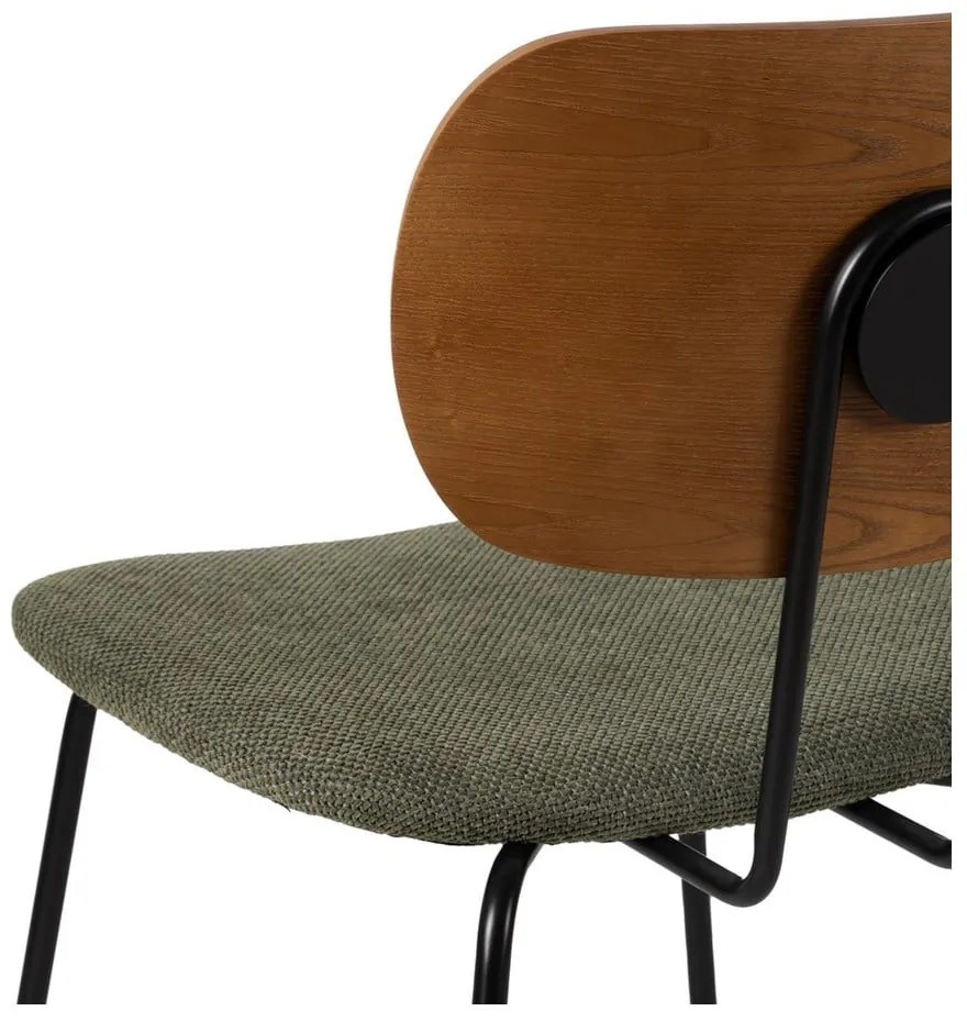 Set di 4 sedie da pranzo verdi con schienale in legno Cleo - Ixia