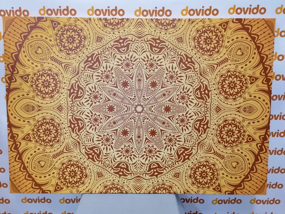 Stampa su tela – Mandala ornamentale con pizzo