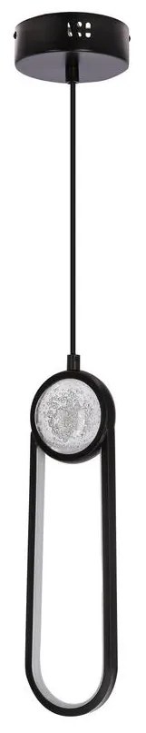 Lampadario LED a sospensione con filo LACRIMA LED/15W/230V 3000K nero