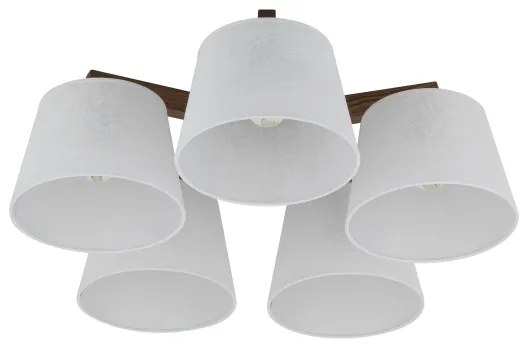 Brilagi - Plafoniera LATTE 5xE27/15W/230V pino/bianco