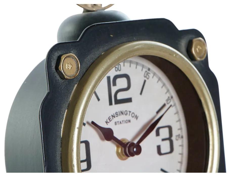 Orologio da Tavolo DKD Home Decor Vetro Nero Dorato Ferro (15.5 x 8.5 x 32 cm)