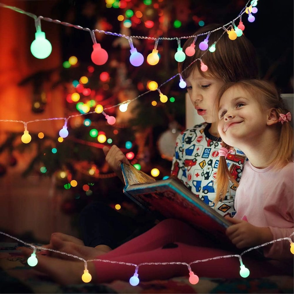 Catena luminosa da esterno ad energia solare 100 led Multicolor