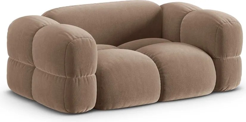 Divano marrone con rivestimento in velluto 180 cm Loretto – Cosmopolitan Design