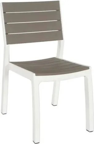 Set Da Pranzo Tavolo Allungabile 100x162/240 Con 6 Sedie In Resina Harmony Keter Cappuccino