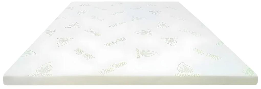 Topper Luxe memory foam 160 x 200 cm - ALOE VERA di NATUREA