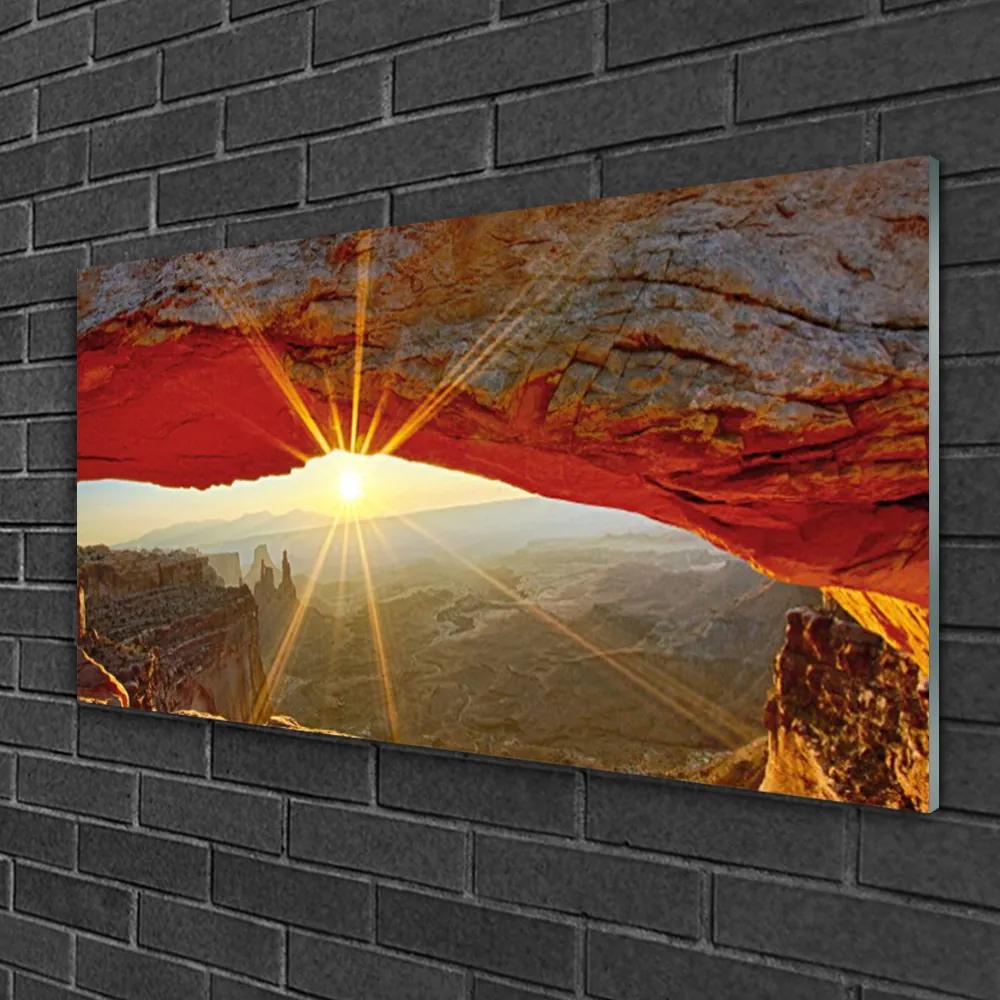 Quadro vetro Paesaggio del Grand Canyon 100x50 cm