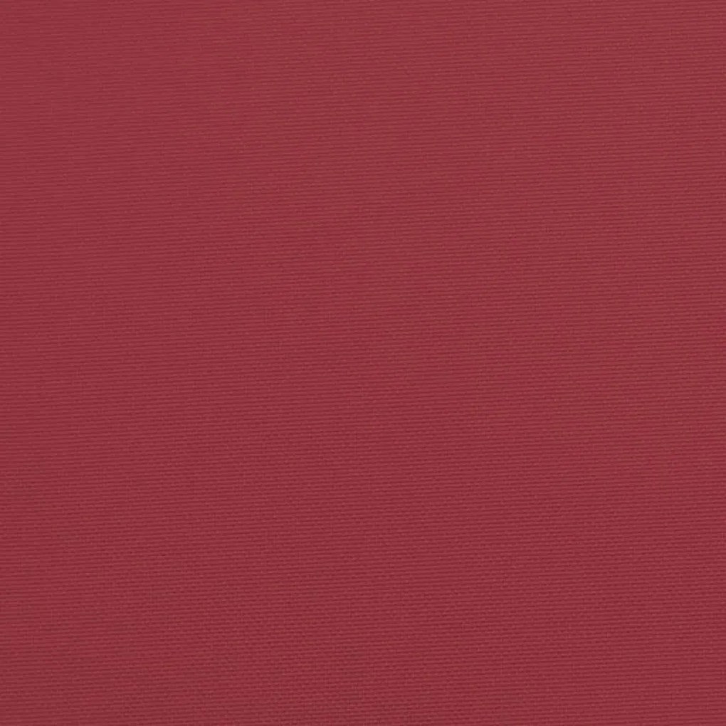 Cuscini per Sedia 6 pz Rosso Vino 50x50x3 cm in Tessuto Oxford