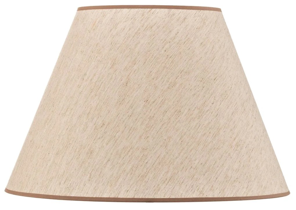 Paralume Pseudosofia per piantana ecrù/beige Duolla, Crema / Ambra, Tessuto / Stoffa / Seta