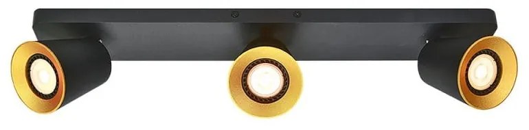 Lampada da soffitto nera con paralume in metallo 9x53 cm Elli - GTV