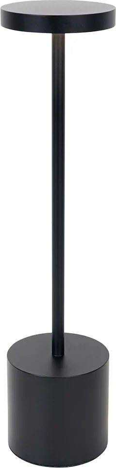 Lampada da tavolo da esterno nera incl. LED con dimmer touch ricaricabile - Dupont