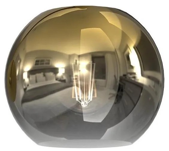 Vetro di ricambio per lampadario MONTE E27 diametro 20 cm oro/fumé