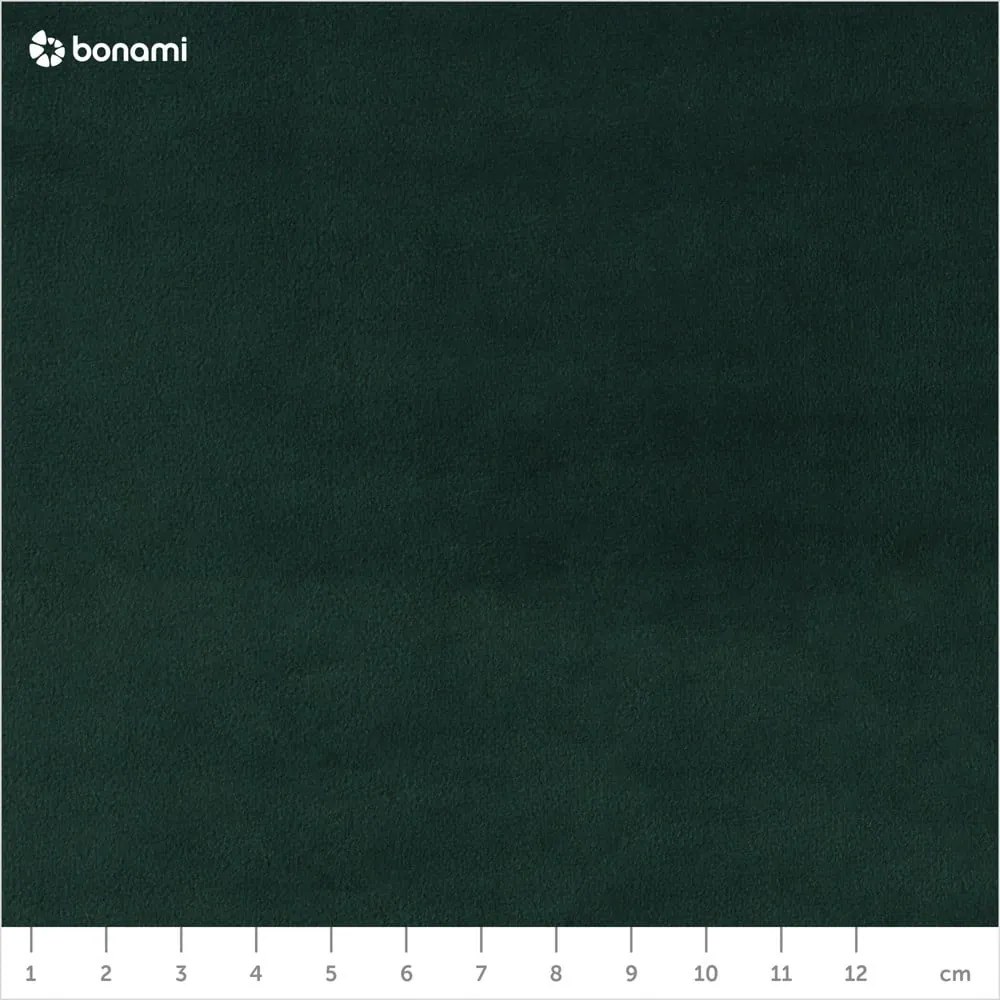 Letto matrimoniale imbottito in verde scuro in velluto con contenitore con rete inclusa 160x200 cm Brody – Mazzini Beds