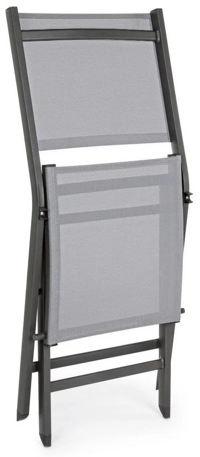 Sedia da esterno grigia in metallo Elin – Bizzotto