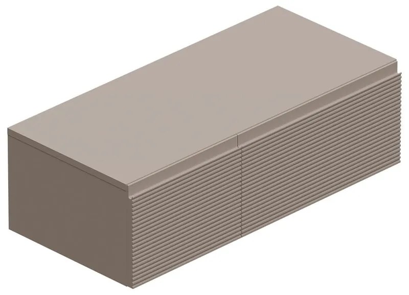 Mobile da bagno sotto lavabo L 100.3 x H 30 x P 46 cm beige, 2 cassetti Step