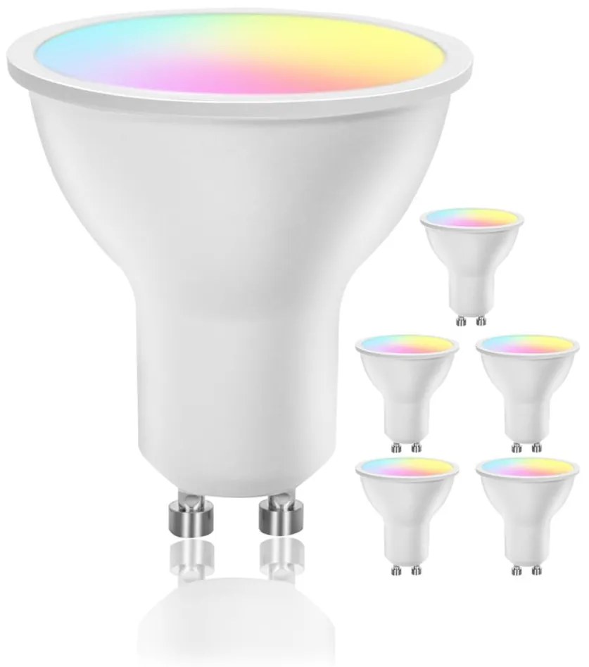 Confezione da 6 lampadine LED dimmerabili GU10/6,5W/230V 2700-6500K Wi-Fi - Aigostar