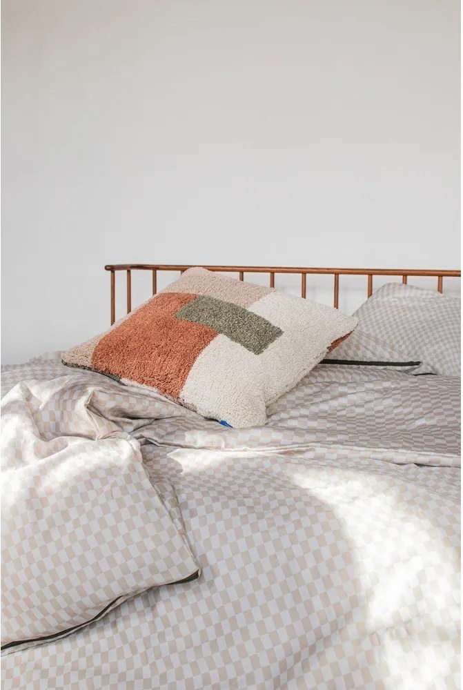 Lenzuolo singolo in cotone satin beige 140x220 cm Mini - Mette Ditmer Denmark