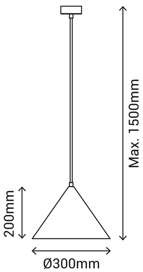 Apparecchio a sospensione verde, altezza 150 cm Vilma - SULION