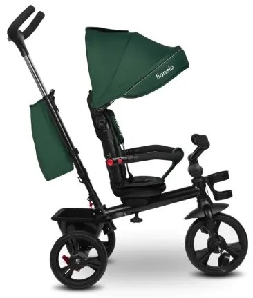 Lionelo - Triciclo per bambini HAARI verde/nero