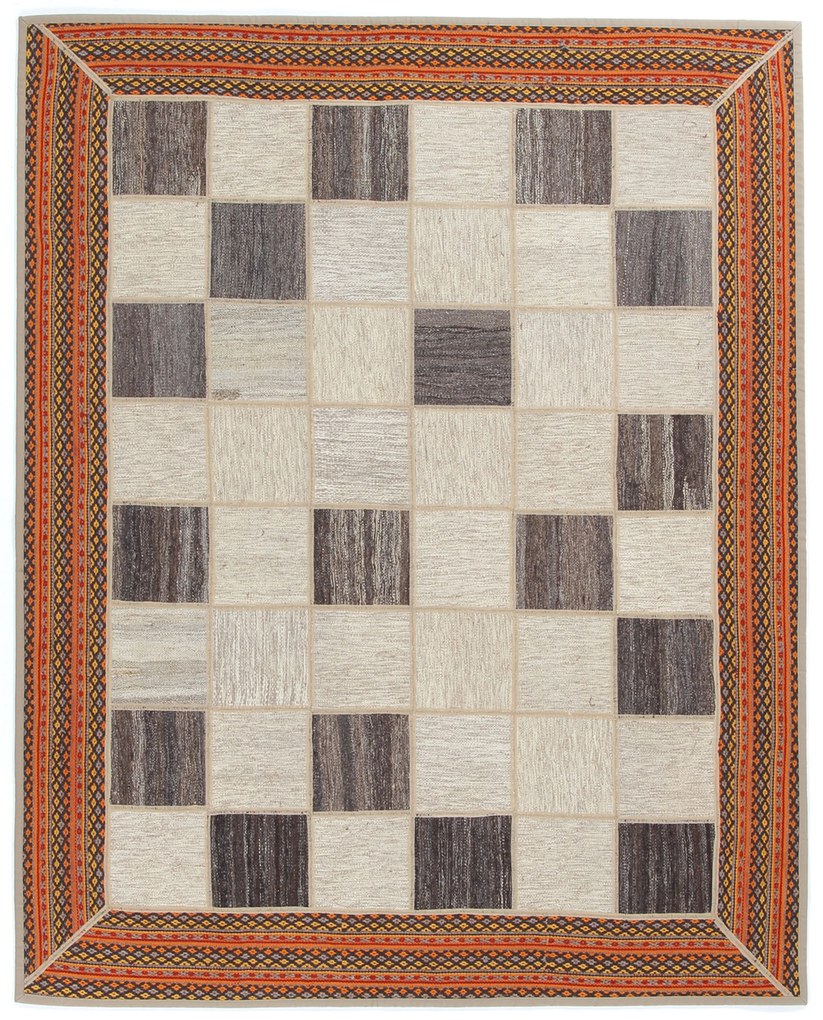 Kilim Tappeto 190x150 (Iran) Tessuto A Mano