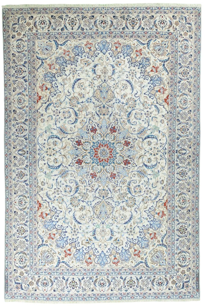 Nain Tappeto persiano 430 x 290 Beige (Iran) Annodato A Mano