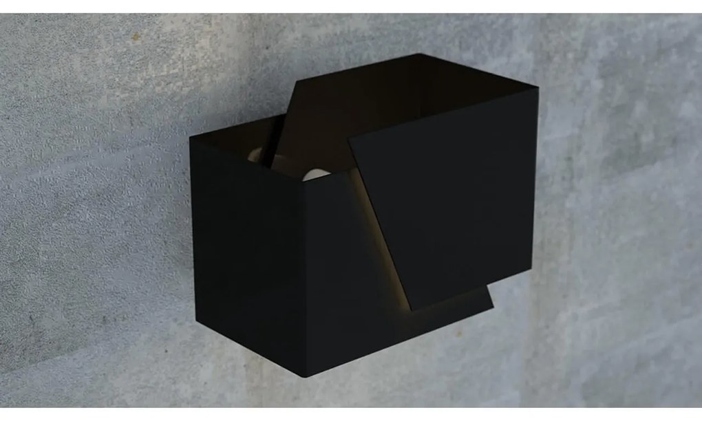 Applique FROST da parete Bianco Nero  Wenge