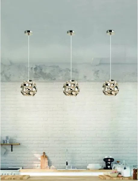 Open Design OR80193 - Sospensione a cavo CARERA 1xG9/7W/230V Ø 15 cm oro rosa