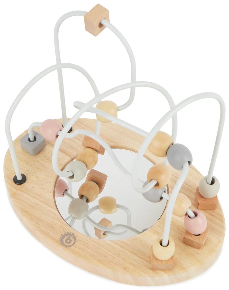 Bieco - Labirinto motorio con specchio - rosa