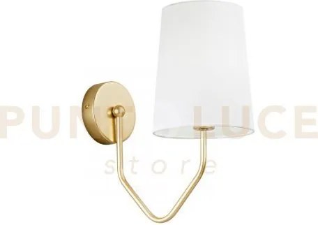 Applique a parete sally oro 1 luce attacco e14 28x31,5x10cm in meta...