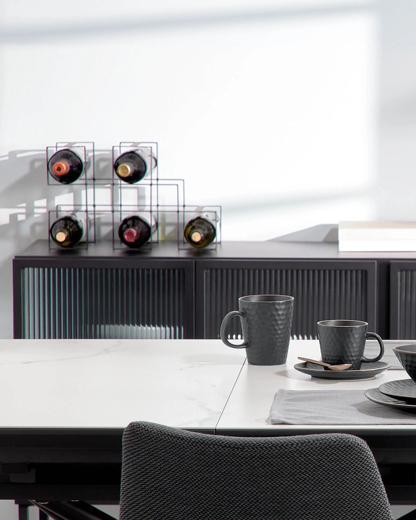 Kave Home - Tazza Manami in ceramica nero